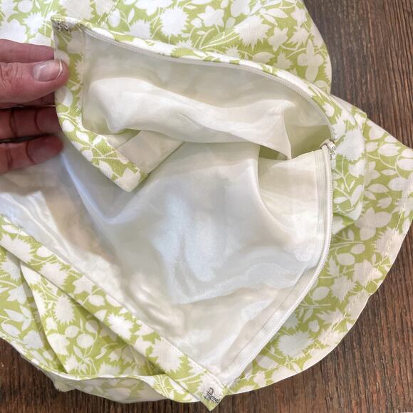 Ann Taylor LOFT Size 12P Skirt NEW Petite Linen Floral Cottagecore Flounce Hem - Picture 12 of 16